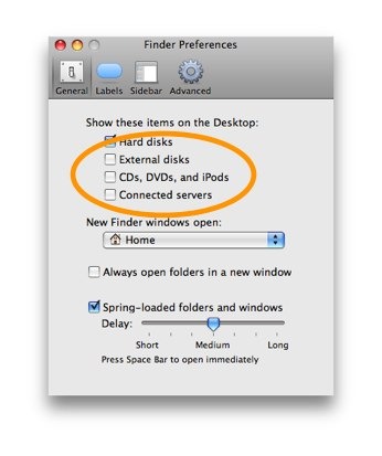 Finder preferences